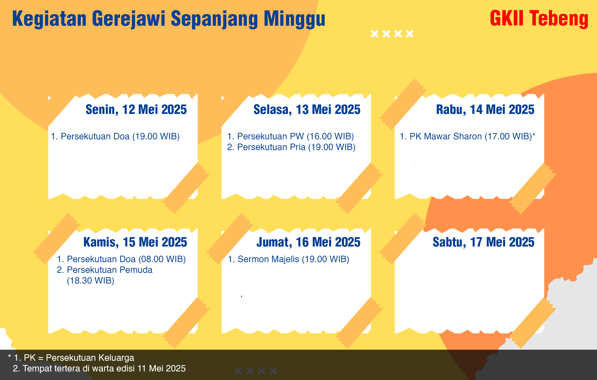 Jadwal Pelayanan